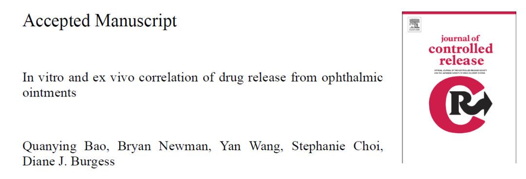 眼用药物释放的体内外相关性研究