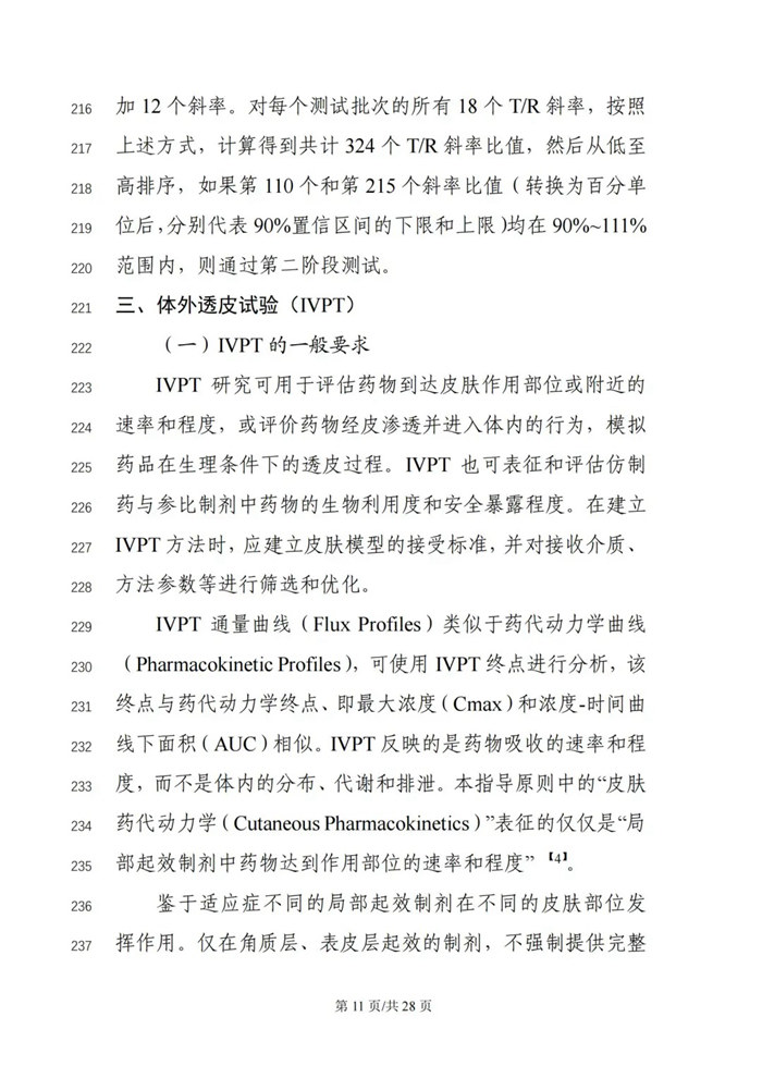 关于公开征求《局部起效化学仿制药体外释放（IVRT）与体外透皮（IVPT）研究技术指导原则（征求意见稿）》意见的通知